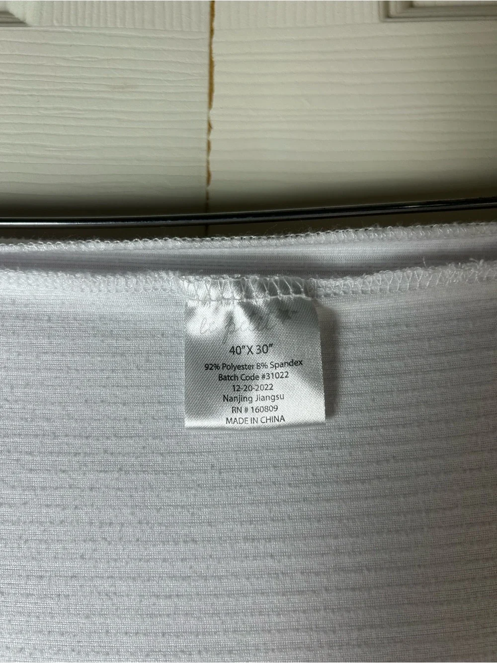Le Petit Solid White Baby Blanket Stretchy Swaddle Ribbed Stripes Thin